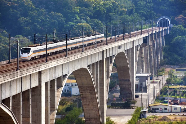 İtme-çekme tren Köprüsü'nde