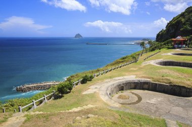 Baimiweng Fort veya Tayvan limanda Keelung kuzeybatısında kalede Holland