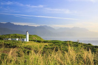 Bitoujiao deniz feneri Ruifang bölgesinde, yeni Taipei, Tayvan.