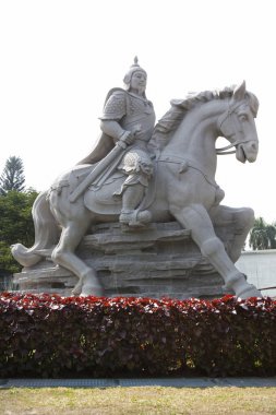 Görünüm heykel Batı Central District, Tainan City, Tayvan