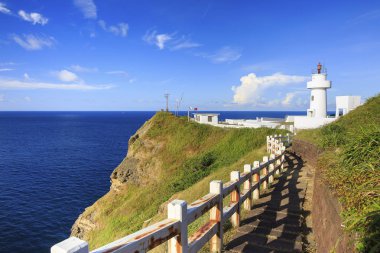 eski Qilaibi deniz feneri Hualien City, Tayvan.