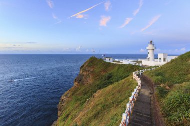 Güzellik Bitoujiao feneri Ruifang bölgesinde, yeni Taipei, Tayvan.