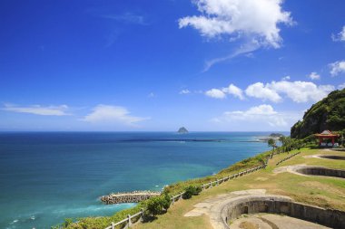 Baimiweng Fort veya Tayvan limanda Keelung kuzeybatısında kalede Holland