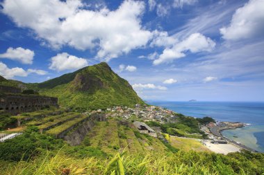 güzel manzara yeşil dağ yeni Taipei, Tayvan