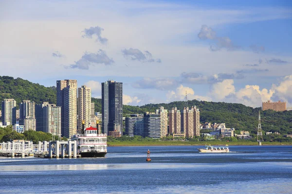 台湾东北部基隆市的建筑观 — 图库照片