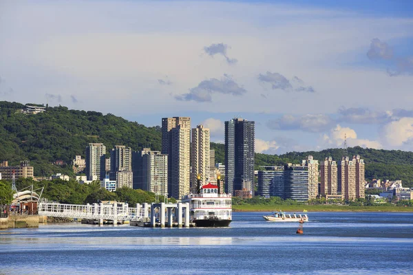 台湾东北部基隆市的建筑观 — 图库照片