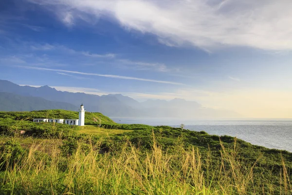Tarihi Bitoujiao deniz feneri Ruifang bölgesinde, yeni Taipei, Tayvan.