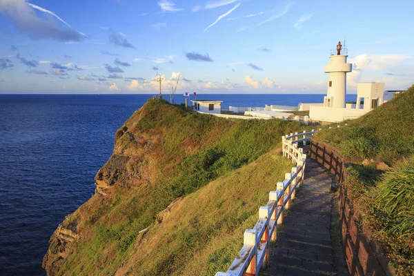Tarihi Bitoujiao deniz feneri Ruifang bölgesinde, yeni Taipei, Tayvan.