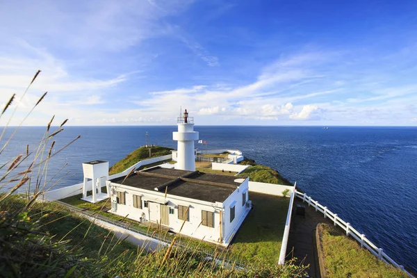 Tarihi Bitoujiao deniz feneri Ruifang bölgesinde, yeni Taipei, Tayvan.