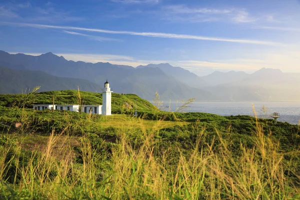 Tarihi Bitoujiao deniz feneri Ruifang bölgesinde, yeni Taipei, Tayvan.