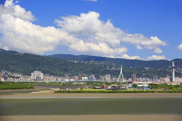 Vista Edifícios Cidade Keelung Parte Nordeste Taiwan — Fotografia de Stock