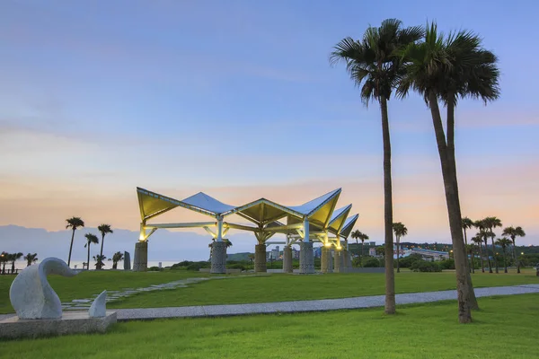 Hualien şehir Tayvan kuzey ucuna kumsalda güzel qixingtan