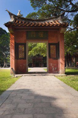 Kırmızı taipei Tayvan Konfüçyüs Tapınağı