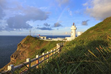 Tarihi Qilaibi deniz feneri Qilaibi, Hualien şehir, Hualien County, Tayvan.