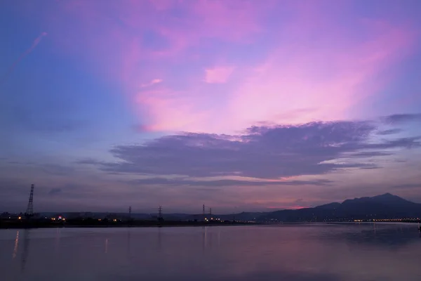 台湾日落石 Yusan 风景区鸟瞰 — 图库照片