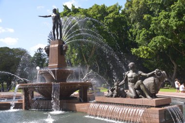 Doğal görünümünü Hyde Park, Sydney, Avustralya 