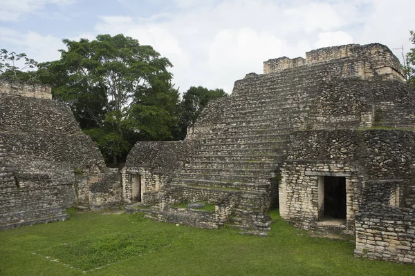 Caracol Mayan Ruins Sunny Day — Stock Photo, Image