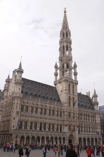 Hotel Ville Belgii Lub Historycznego Budynku Grand Place — Zdjęcie stockowe