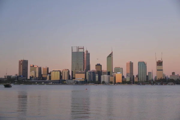 Vista Panorámica Perth Desde South Perth — Foto de Stock