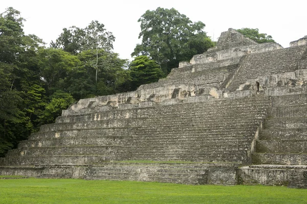 Caracol Mayan Ruins Sunny Day — Stock Photo, Image