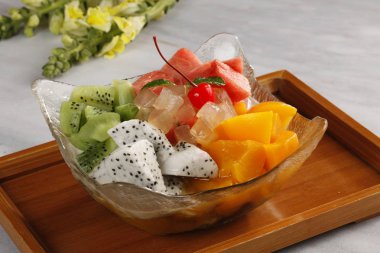 Mango jöle plaka, yakından görmek