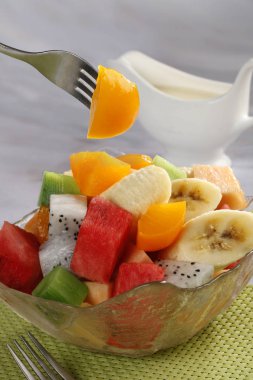 karışık meyve kase, yakın-p görüntülemek 