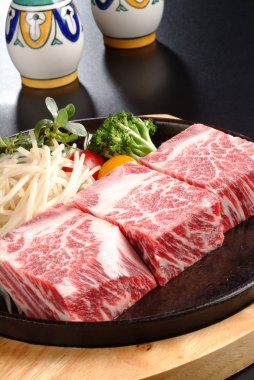 ham mermer sığır eti, yakından görmek 