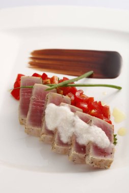 lezzetli Kurutulmuş tuna, yakından görmek 