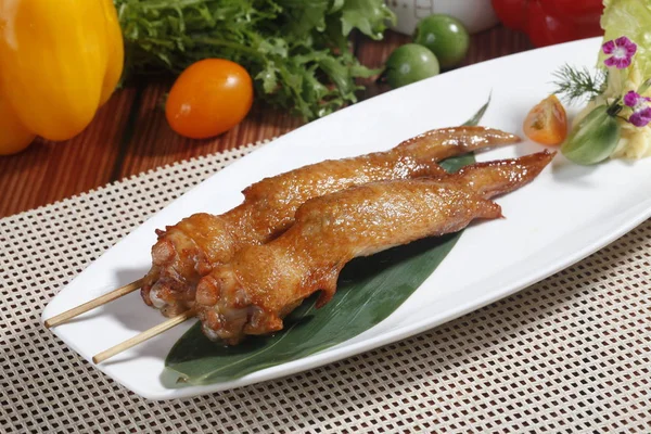 Fried Chicken Wings Close View — Stock Photo, Image