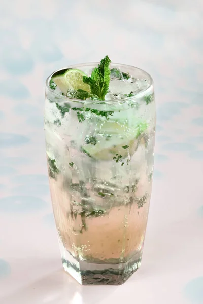 Lekkere Mojito Coctail Vergrote Weergave — Stockfoto