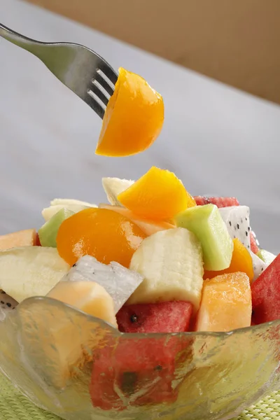 Mixed Fruits Bowl Close View — Stock Photo, Image