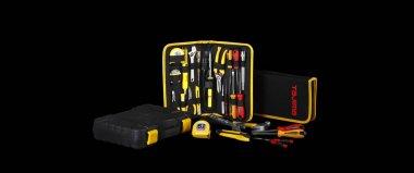 Aracı'nın yakın çekim fotoğraf izole üzerinde siyah arka plan ayarlamak