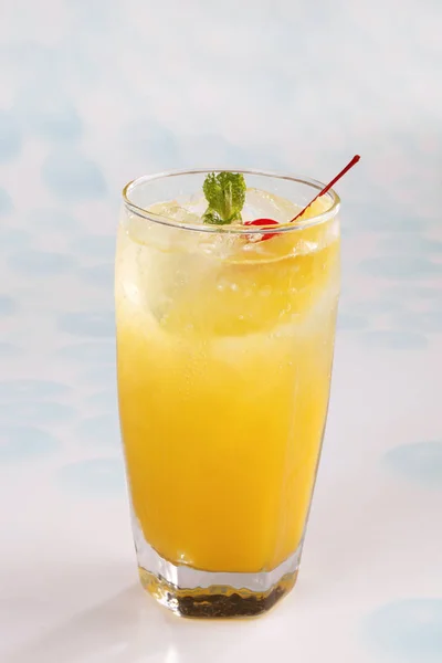 Orange Funkelnder Cocktail Nahsicht — Stockfoto