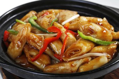 domuz eti bağırsak çanak, yakından görmek