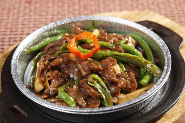Spicy Beef Bowl Close View — Stock Photo, Image