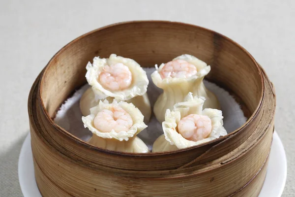 Tasty Dumplings Bowl Close View — Stock Photo, Image