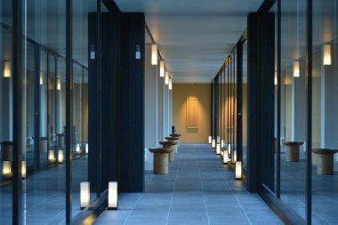 Lüks kaplıca kulübü iç mimarisi