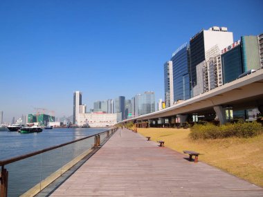 Kwun Tong gündüz vakti Çin 'de geziniyor.