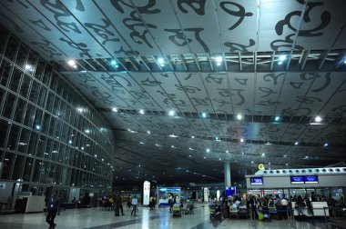 Kolkata havaalanı iç görünümü