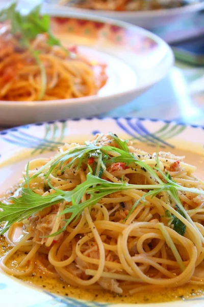 Close Pasta Table — стоковое фото