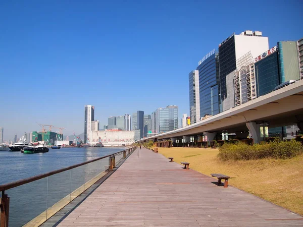 Kwun Tong Strandpromenad Dagtid Kina — Stockfoto