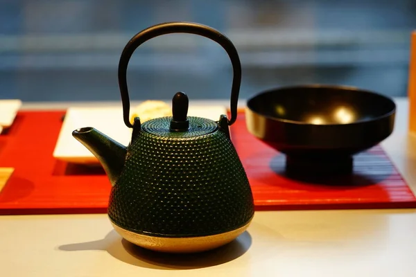 Zbliżenie Filiżanki Herbaty Stole — Zdjęcie stockowe