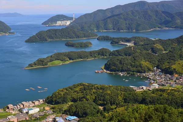 Aerial View Green Island Sea — Stock Photo, Image