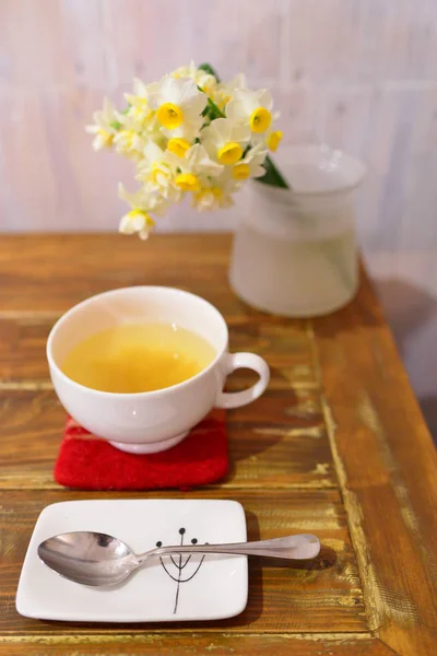 Masada Çay Fincanı Yakın Çekim — Stok fotoğraf
