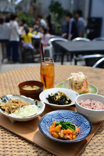 Close Asian Food Table — Stock Photo, Image