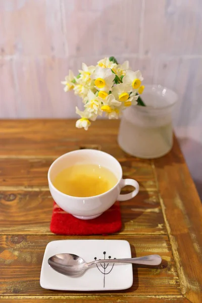 Masada Çay Fincanı Yakın Çekim — Stok fotoğraf