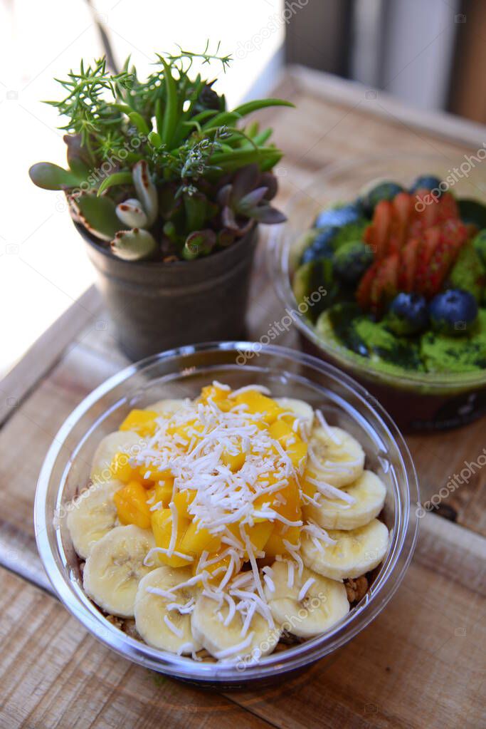 close up of breakfast on the table 