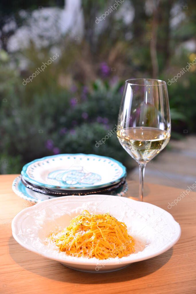 close up of pasta on the table 