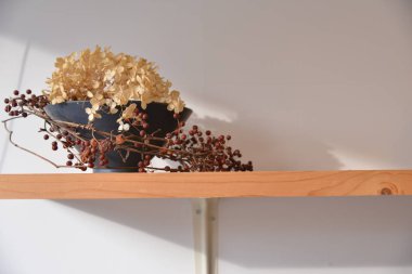 Vazodaki kurumuş çiçekler