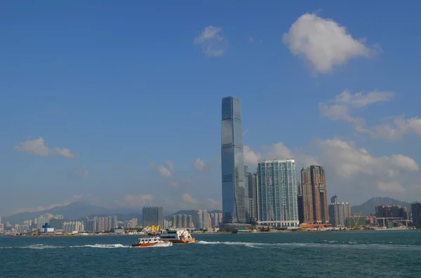 Stedelijke Skyline Van Hong Kong Eiland — Stockfoto